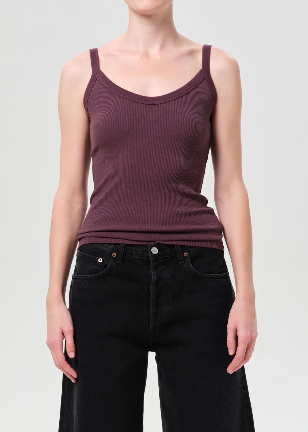 Jordan Tank in Moyer sold by Agolde
