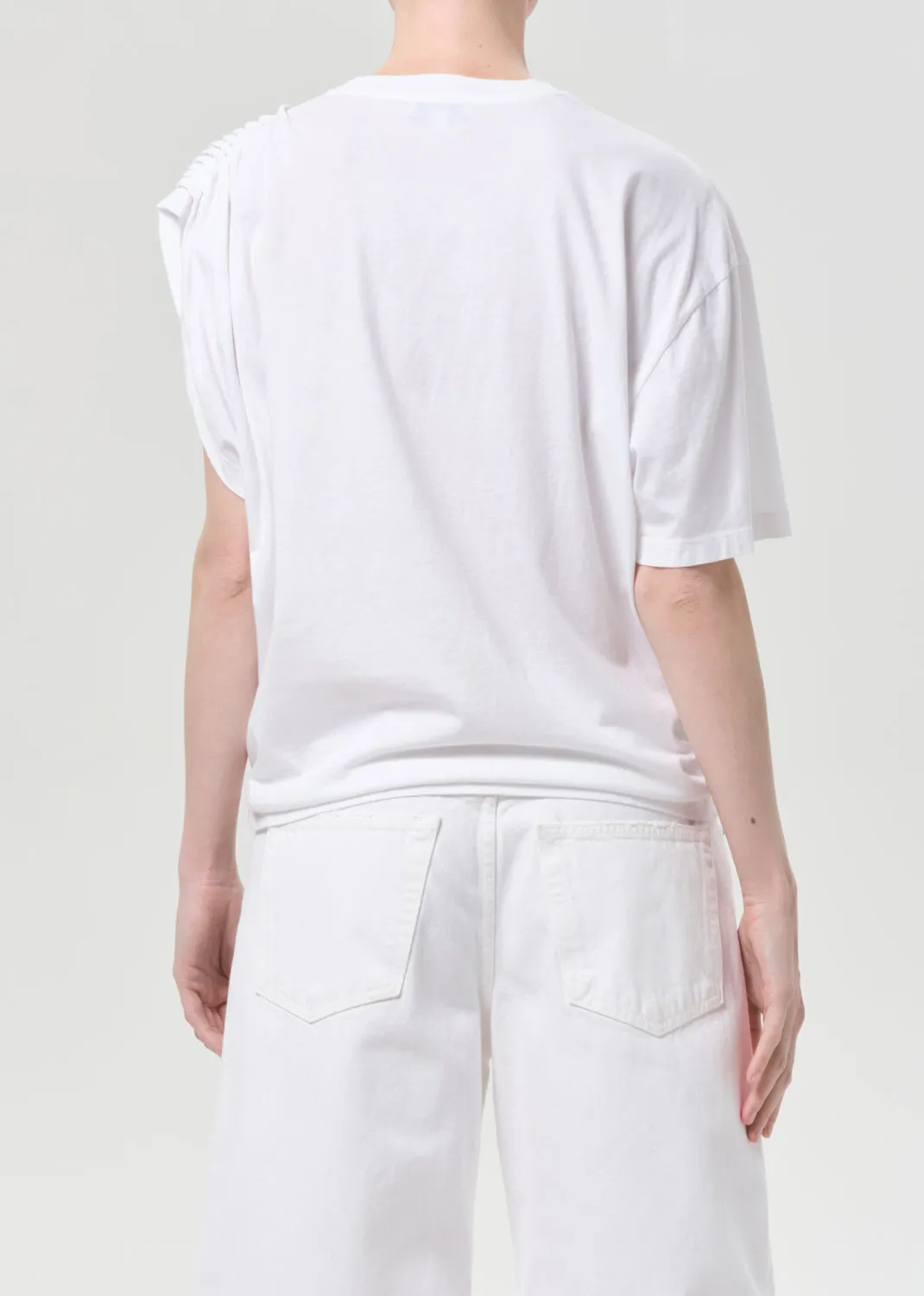 Roma T-Shirt in White sold by Agolde product image thumbnail 2