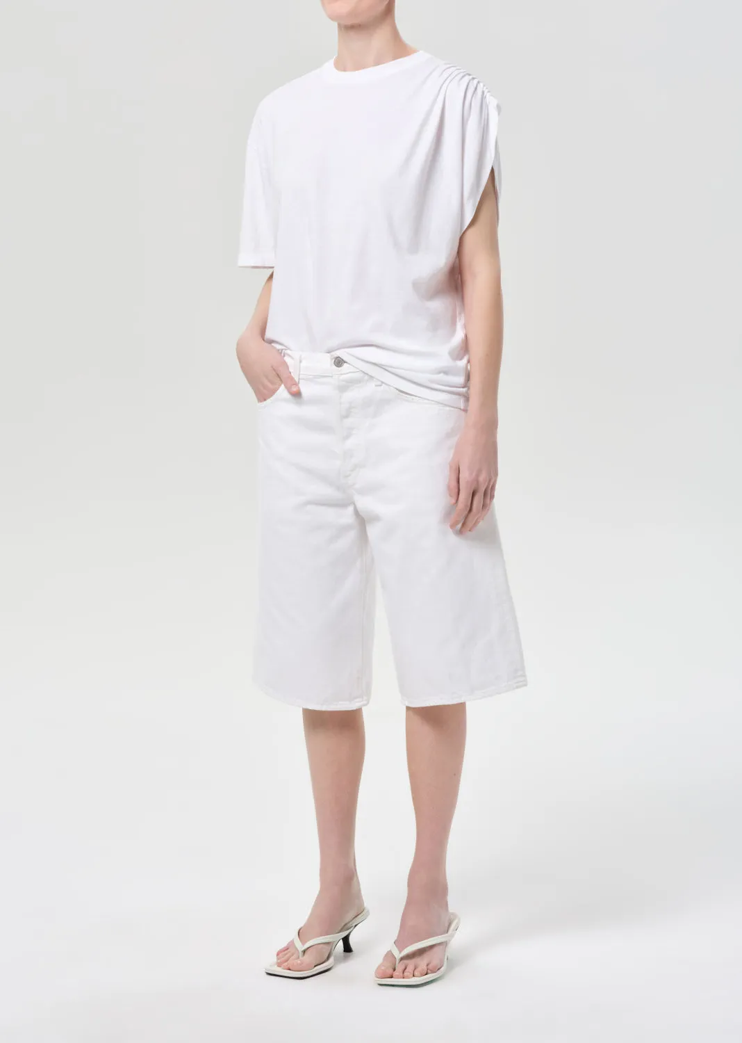 Roma T-Shirt in White sold by Agolde product image thumbnail 4