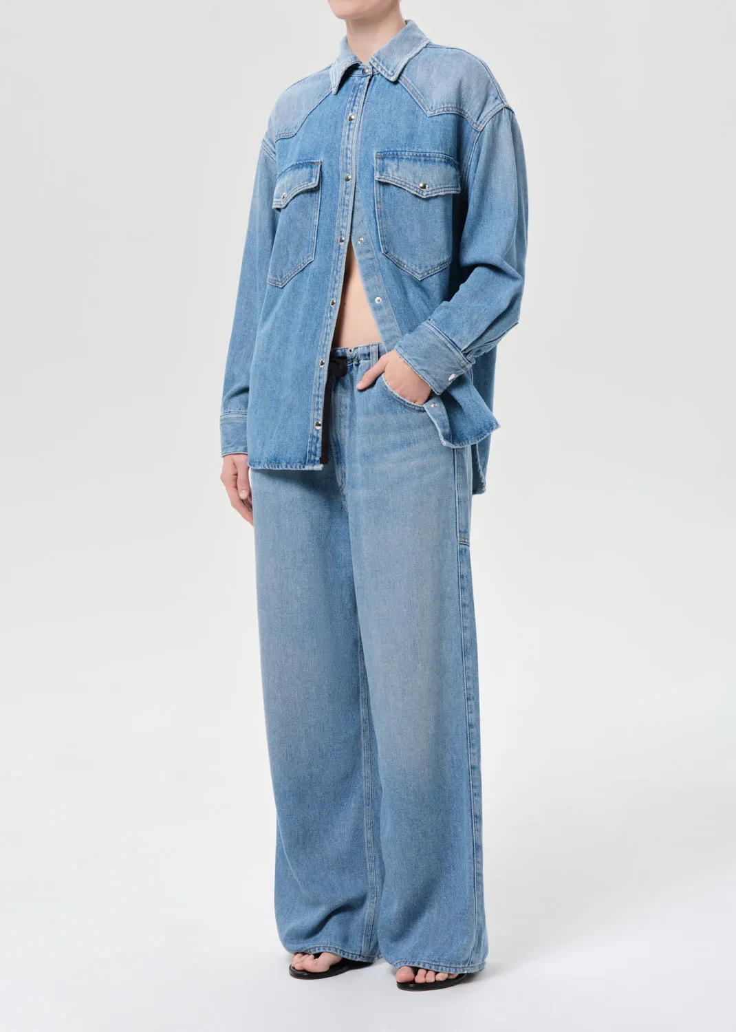 Lotta Shirt (Flyweight) in Script sold by Agolde product image thumbnail 4