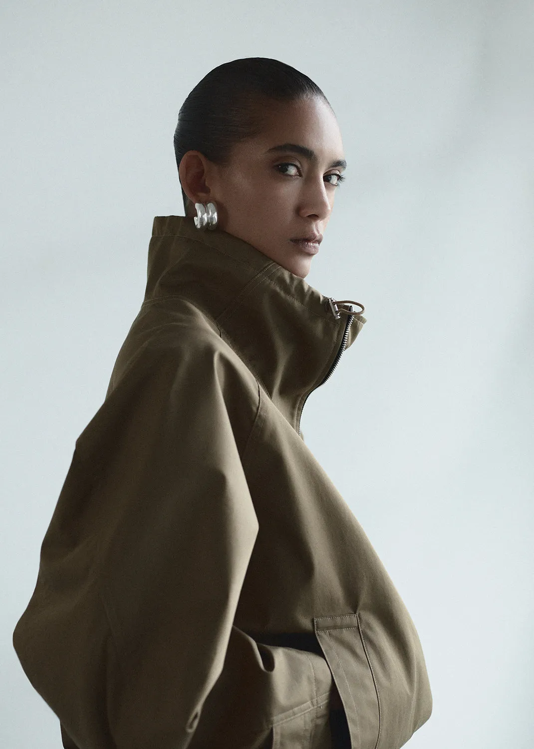 Coulson Jacket in Khaki sold by Agolde product image thumbnail 2