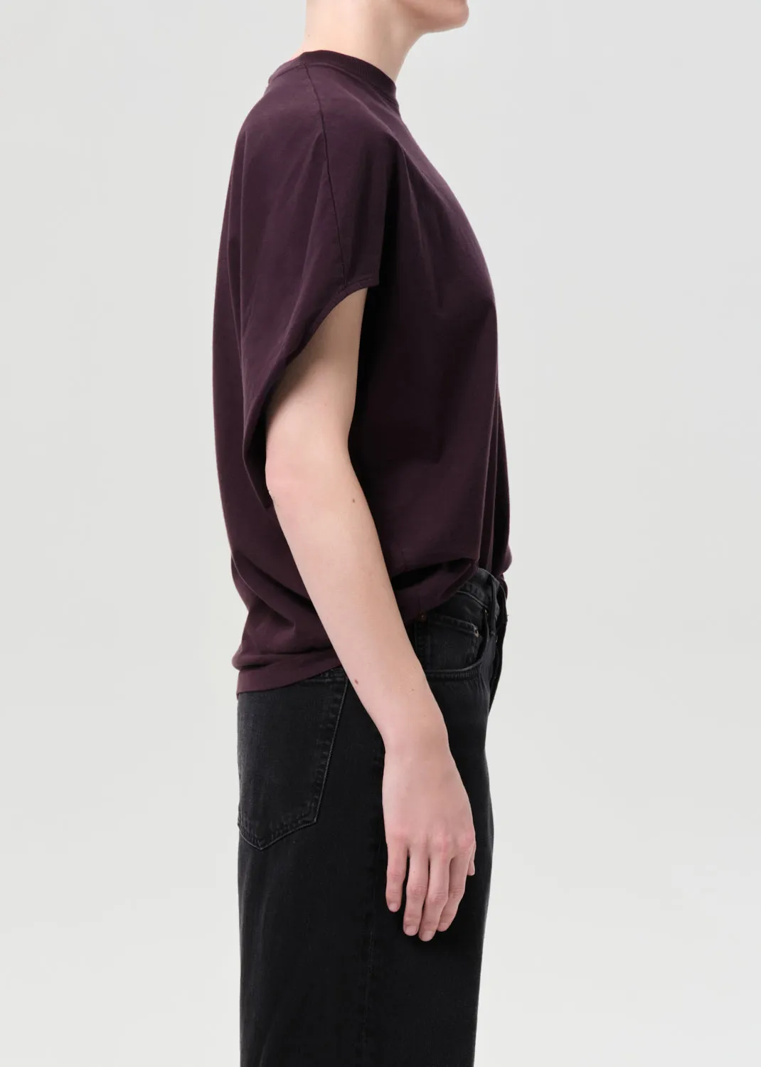 Souline T-Shirt in Eggplant sold by Agolde product image thumbnail 5