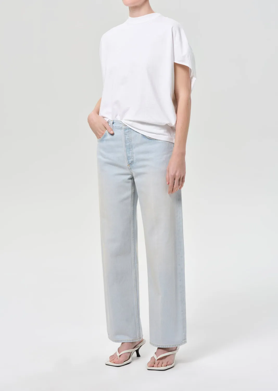 Souline T-Shirt in White sold by Agolde product image thumbnail 4