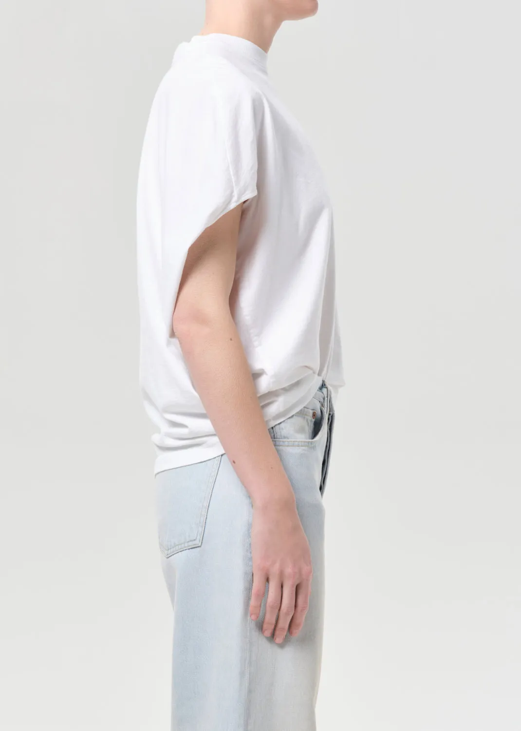Souline T-Shirt in White sold by Agolde product image thumbnail 3