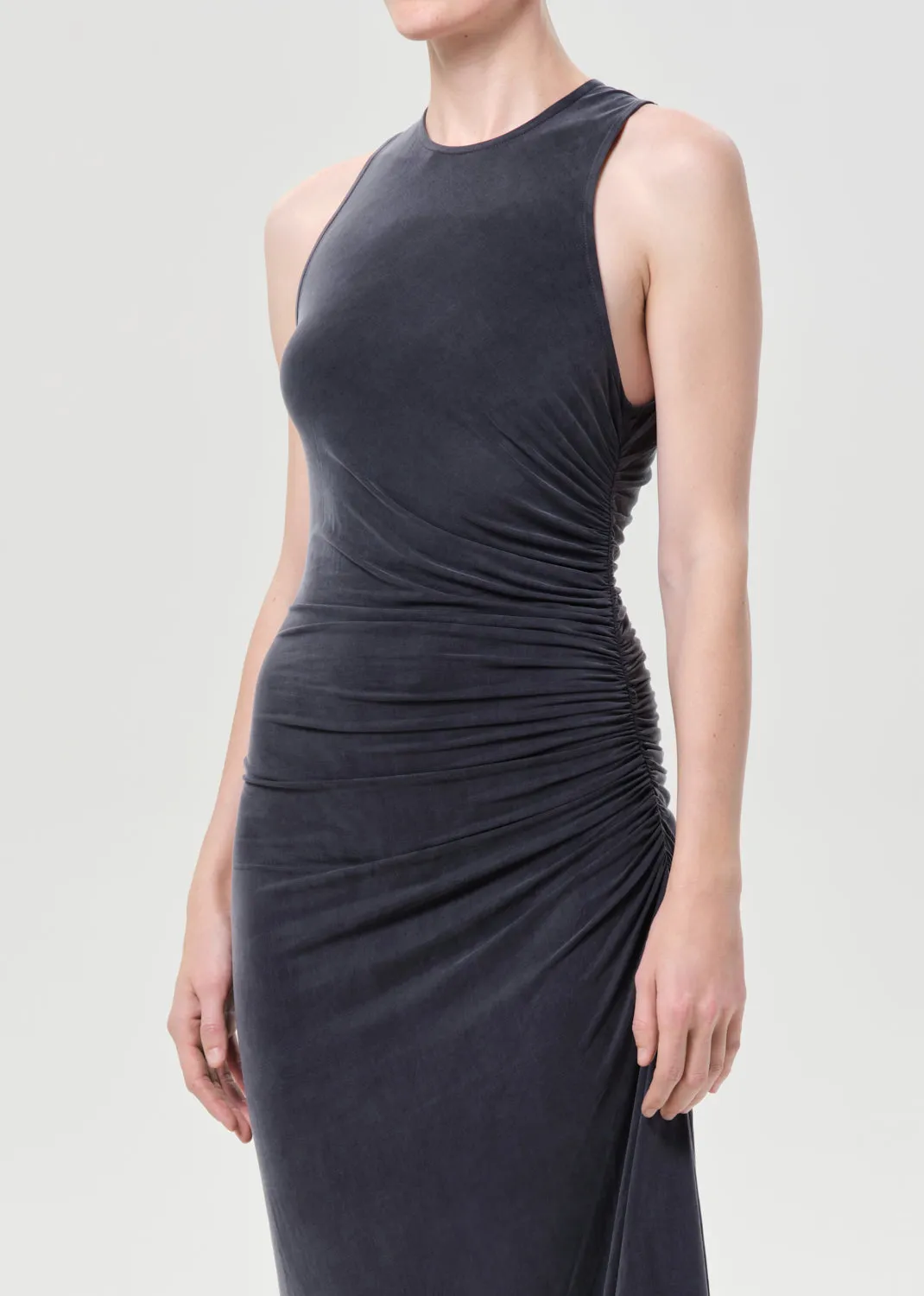Anya Midi Dress in Grey sold by Agolde product image thumbnail 4
