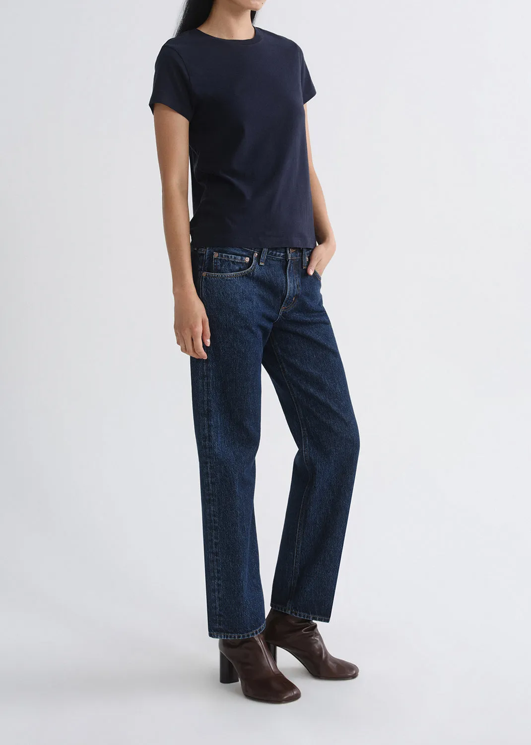 Long Line Adine Tee in Storm sold by Agolde product image thumbnail 5