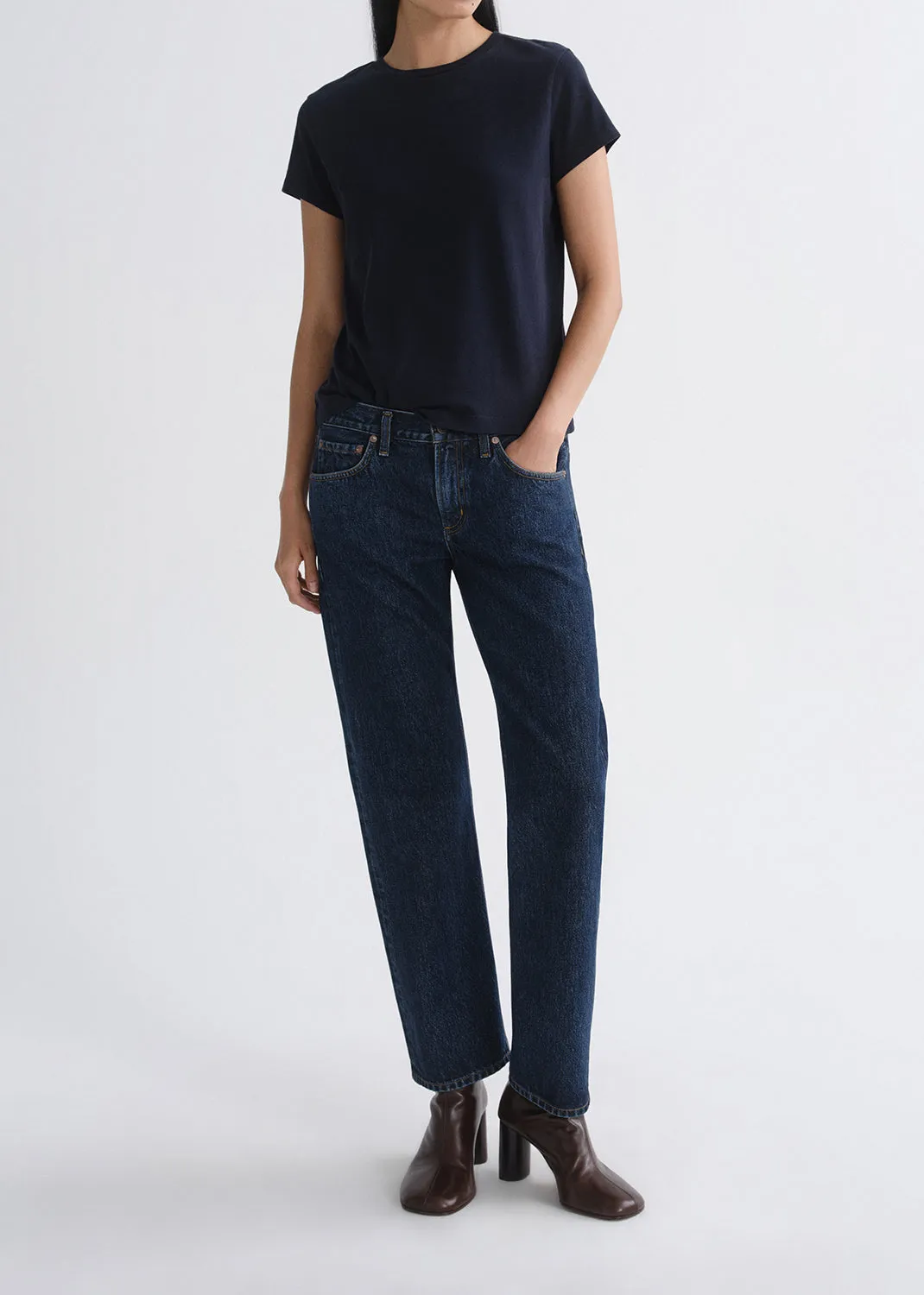 Long Line Adine Tee in Storm sold by Agolde product image thumbnail 2
