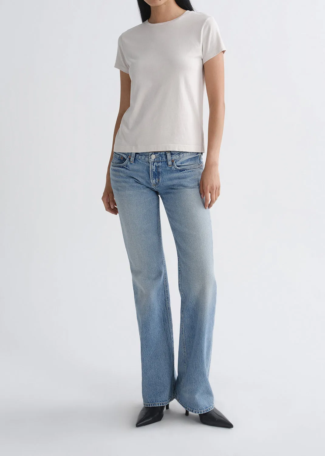Long Line Adine Tee in Bone sold by Agolde product image thumbnail 5
