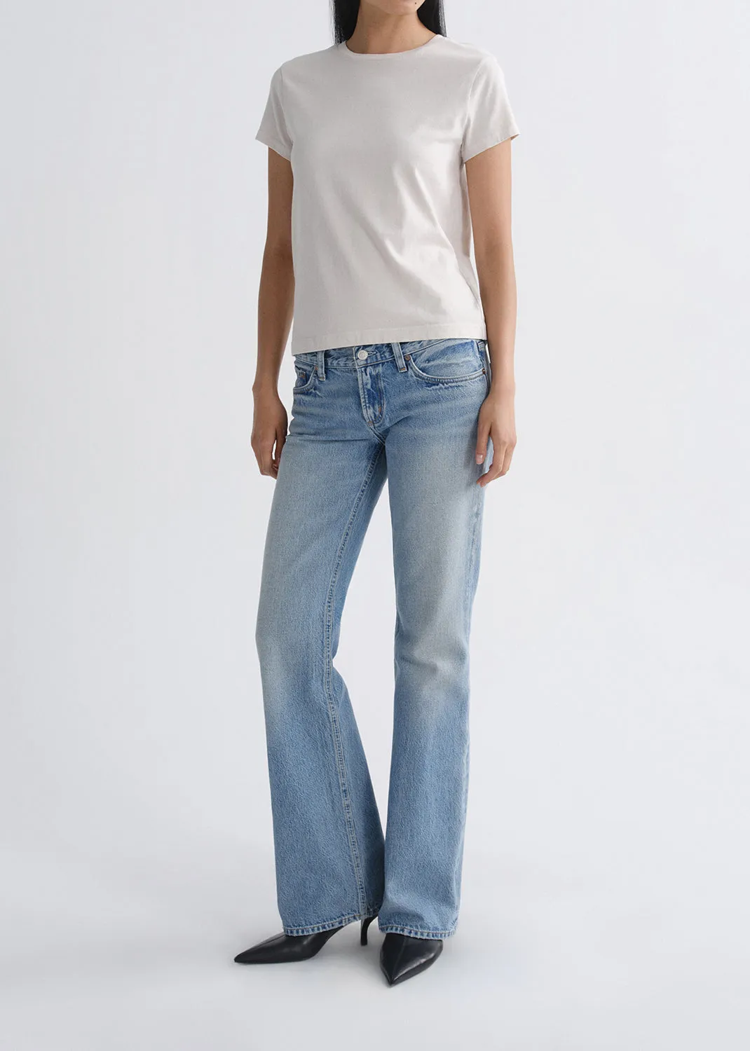 Long Line Adine Tee in Bone sold by Agolde product image thumbnail 2