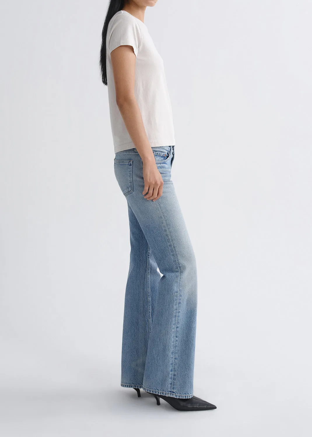 Long Line Adine Tee in Bone sold by Agolde product image thumbnail 3