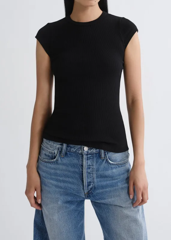Edison Tee in Black made by Agolde