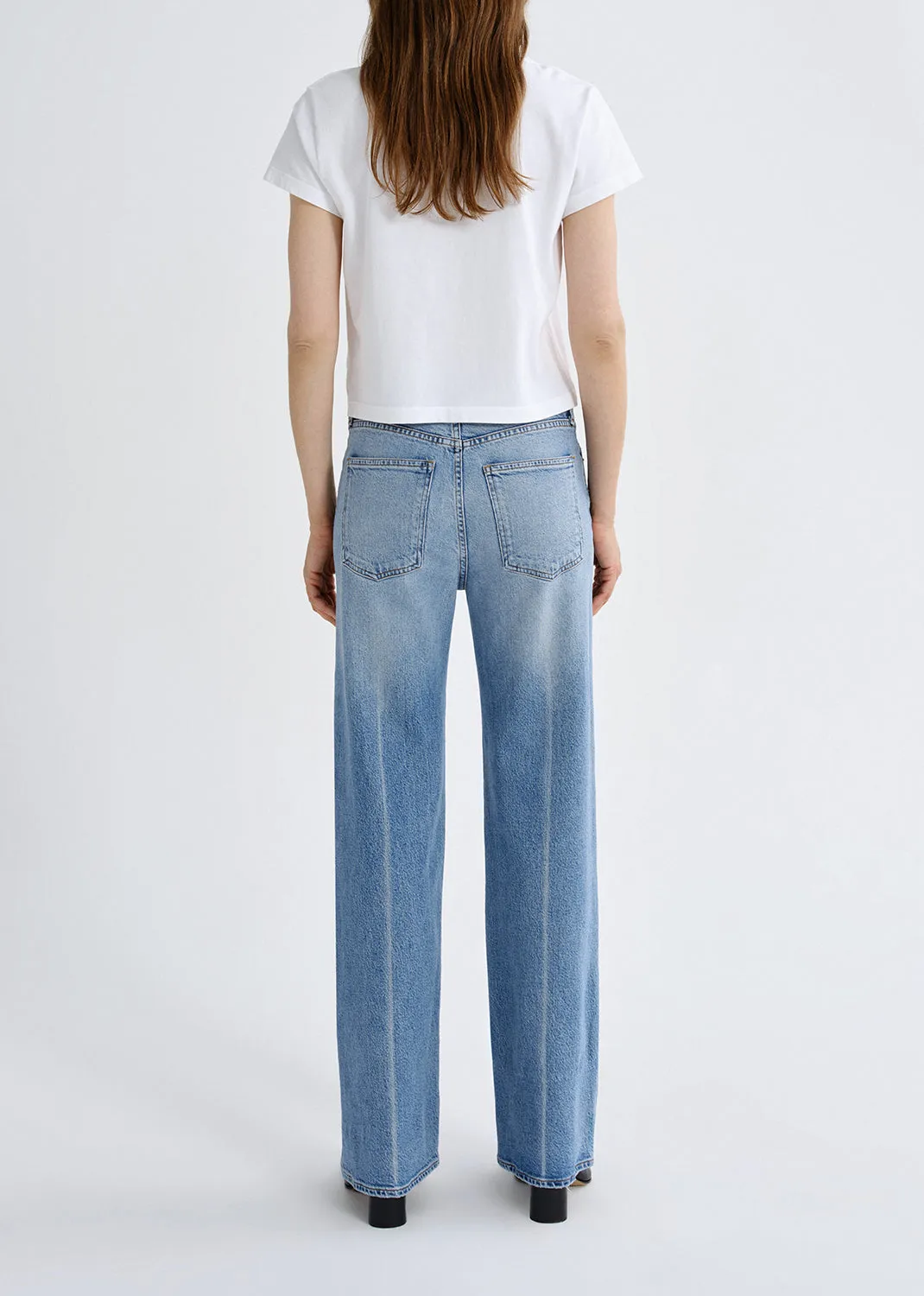 Harper Straight Jean (Weightless Stretch) in Outlook sold by Agolde product image thumbnail 4