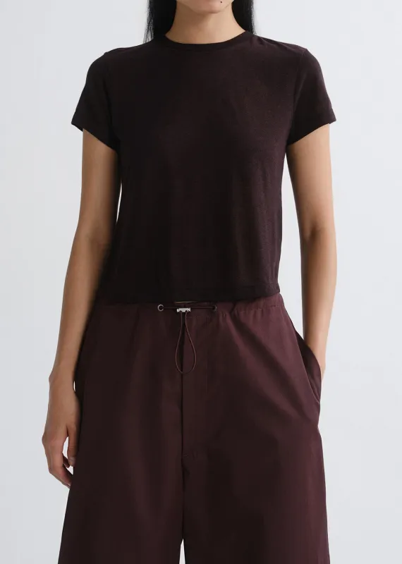 Adine Shrunken Tee (Tencel Jersey) in Ristretto made by Agolde