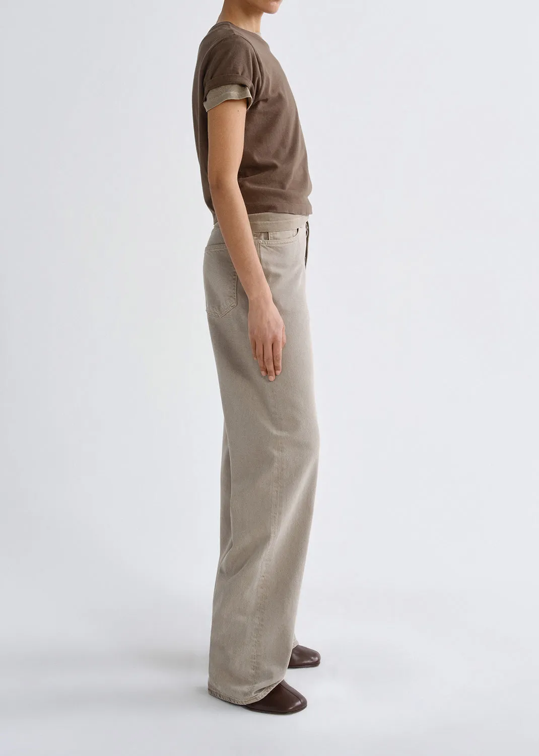 Adine Shrunken Tee in Uniform sold by Agolde product image thumbnail 3