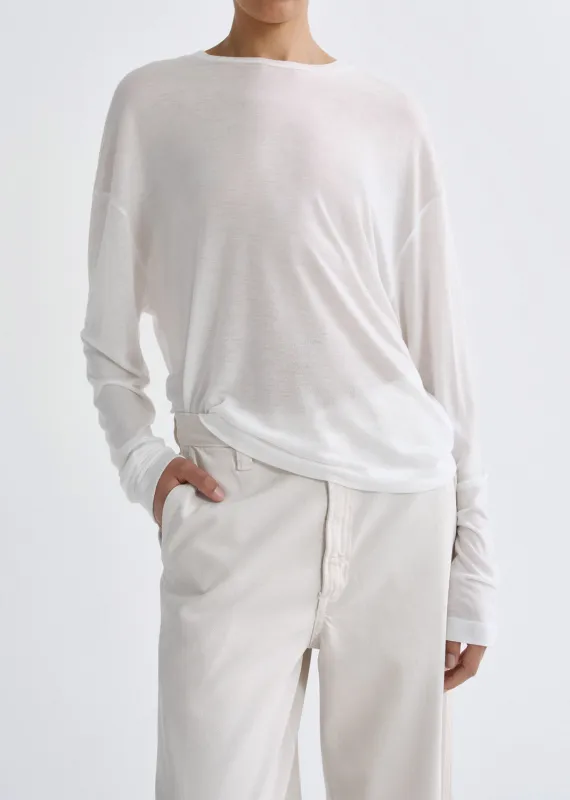 Sasha Tee (Tencel Jersey) in Gesso made by Agolde