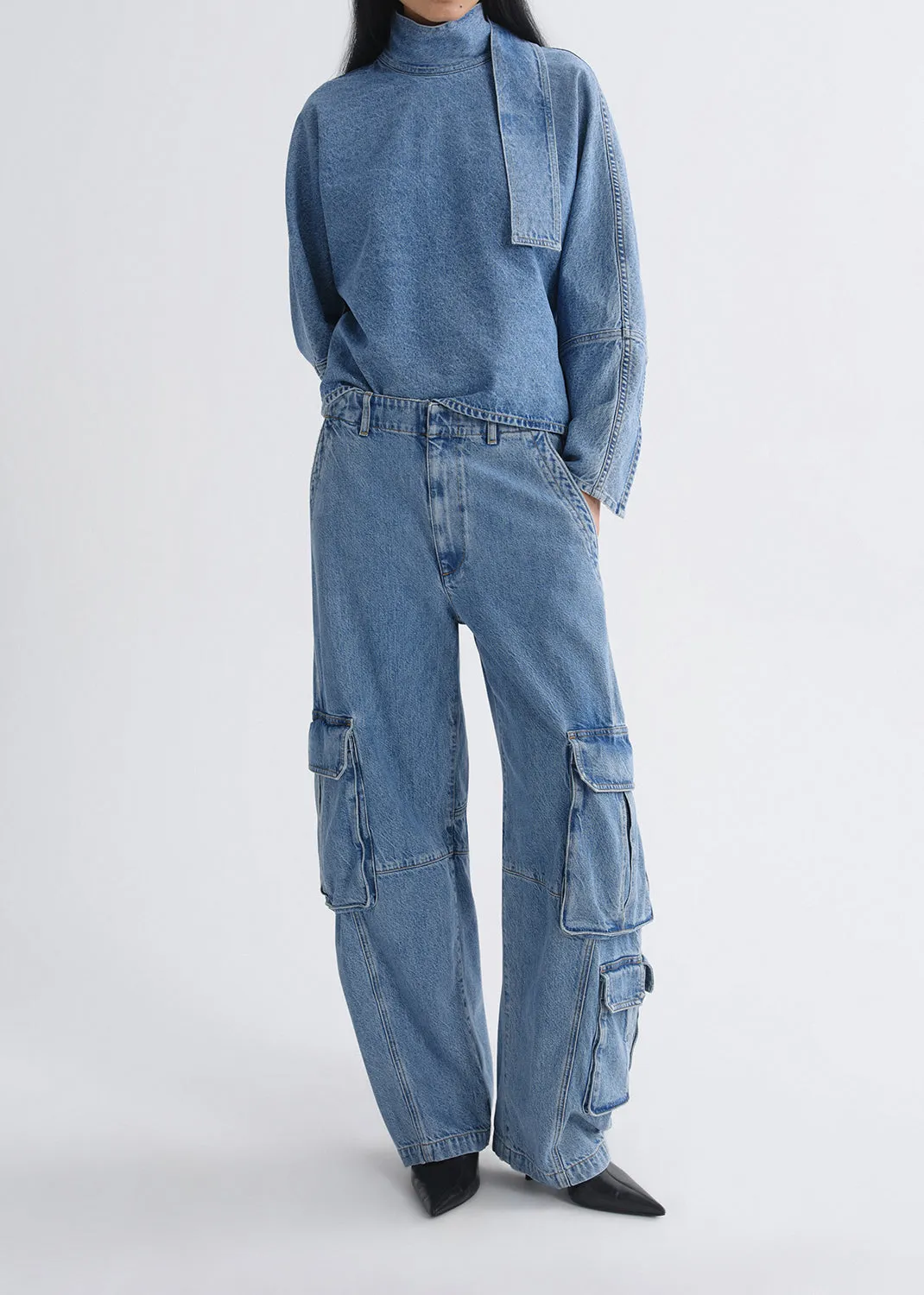 Ambika Utility Pant (Flyweight) in Reset sold by Agolde