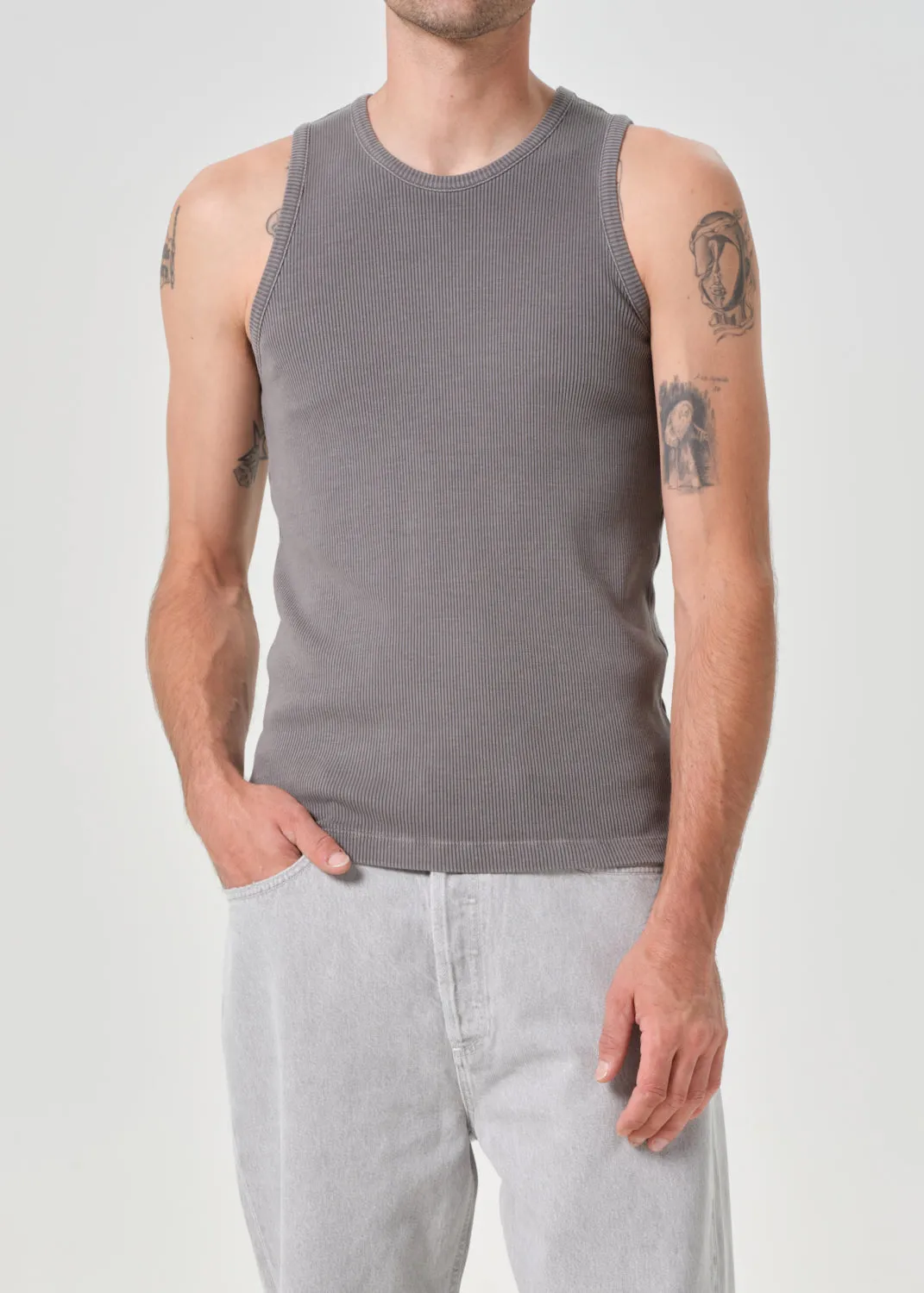 Viggo Tank in Pewter sold by Agolde product image thumbnail 3
