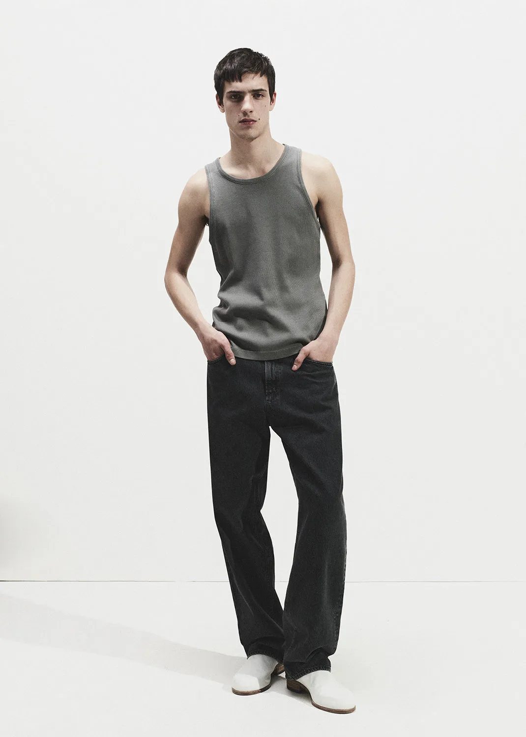 Viggo Tank in Pewter sold by Agolde
