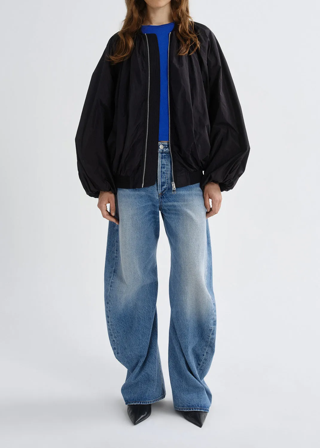 Raffi Bomber Jacket in Black sold by Agolde product image thumbnail 2