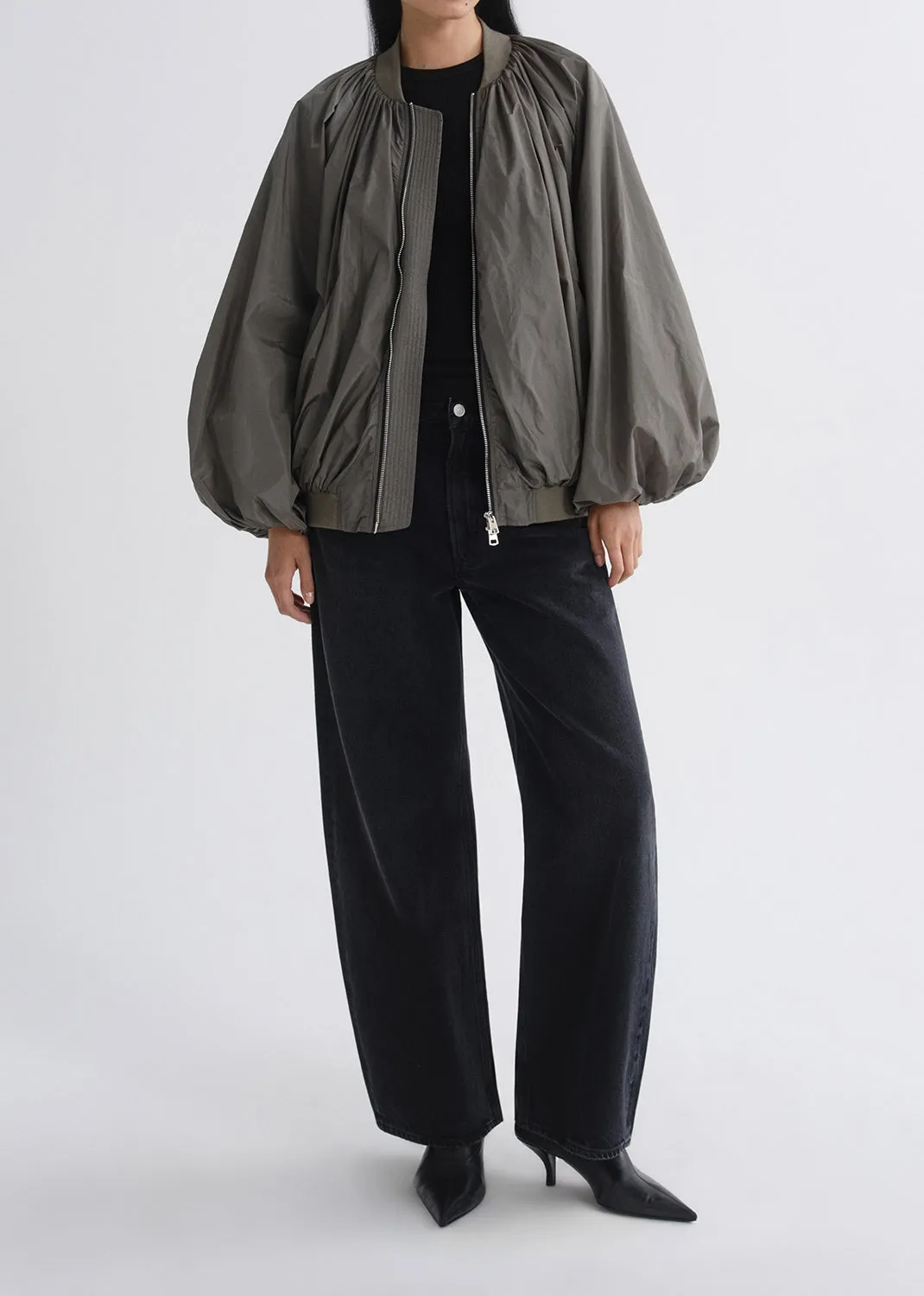 Raffi Bomber Jacket in Fern sold by Agolde product image thumbnail 2