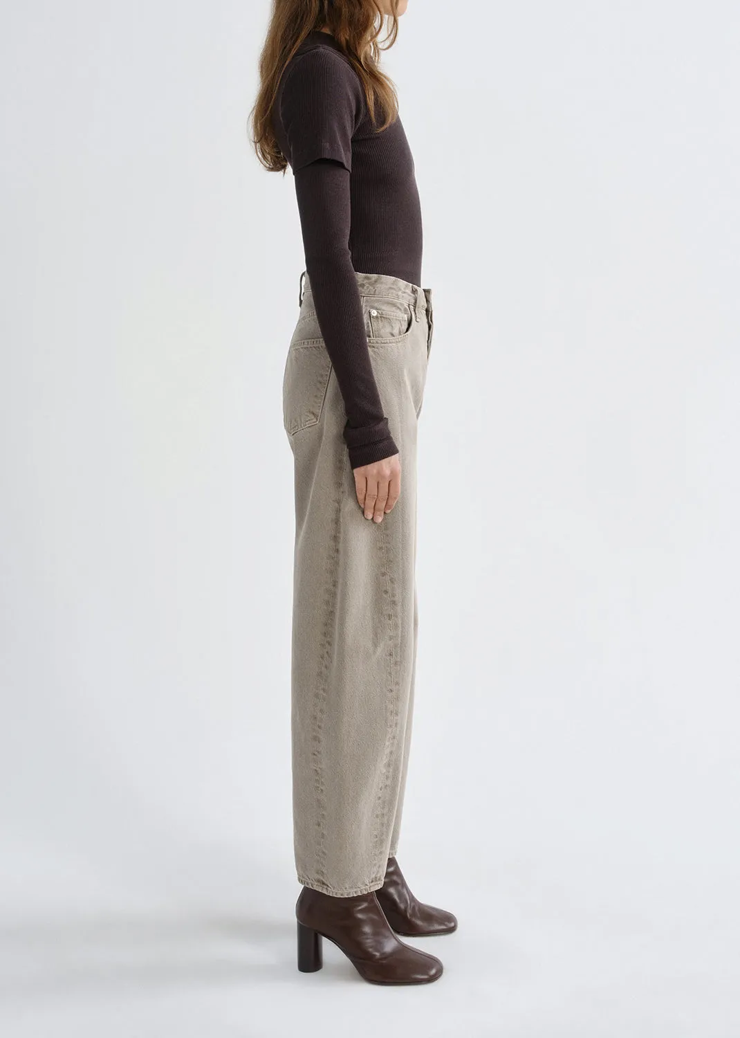 Luna High Rise Pieced Taper in Cedar sold by Agolde product image thumbnail 3