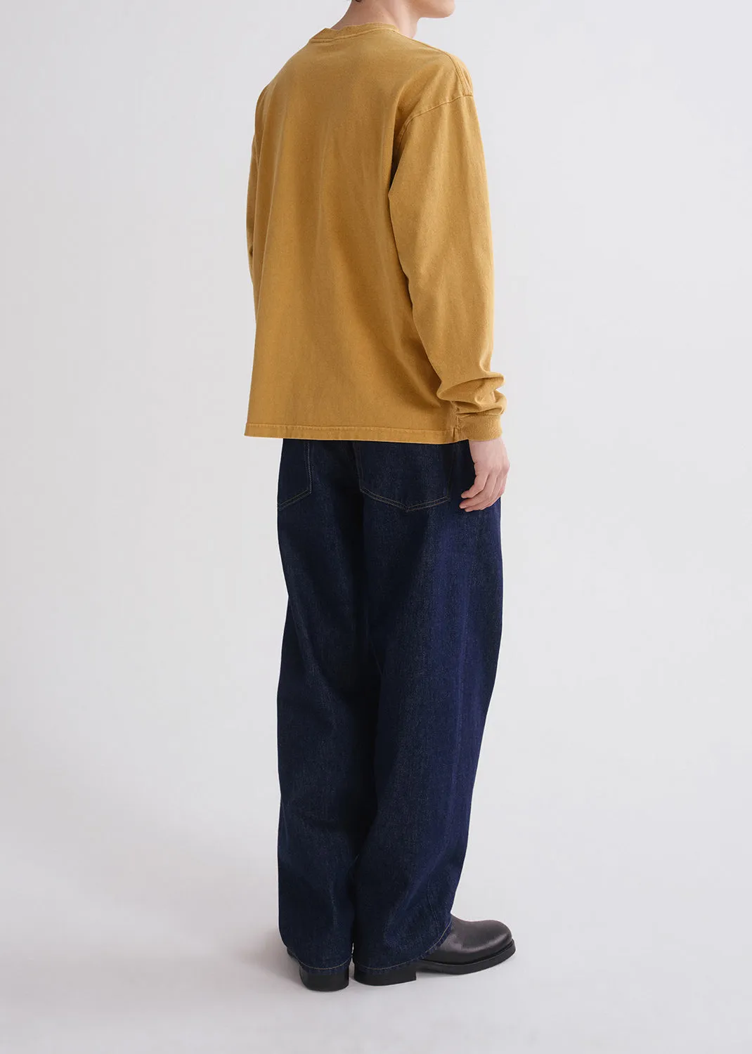Lucan Long Sleeve Tee in Ochre sold by Agolde product image thumbnail 4