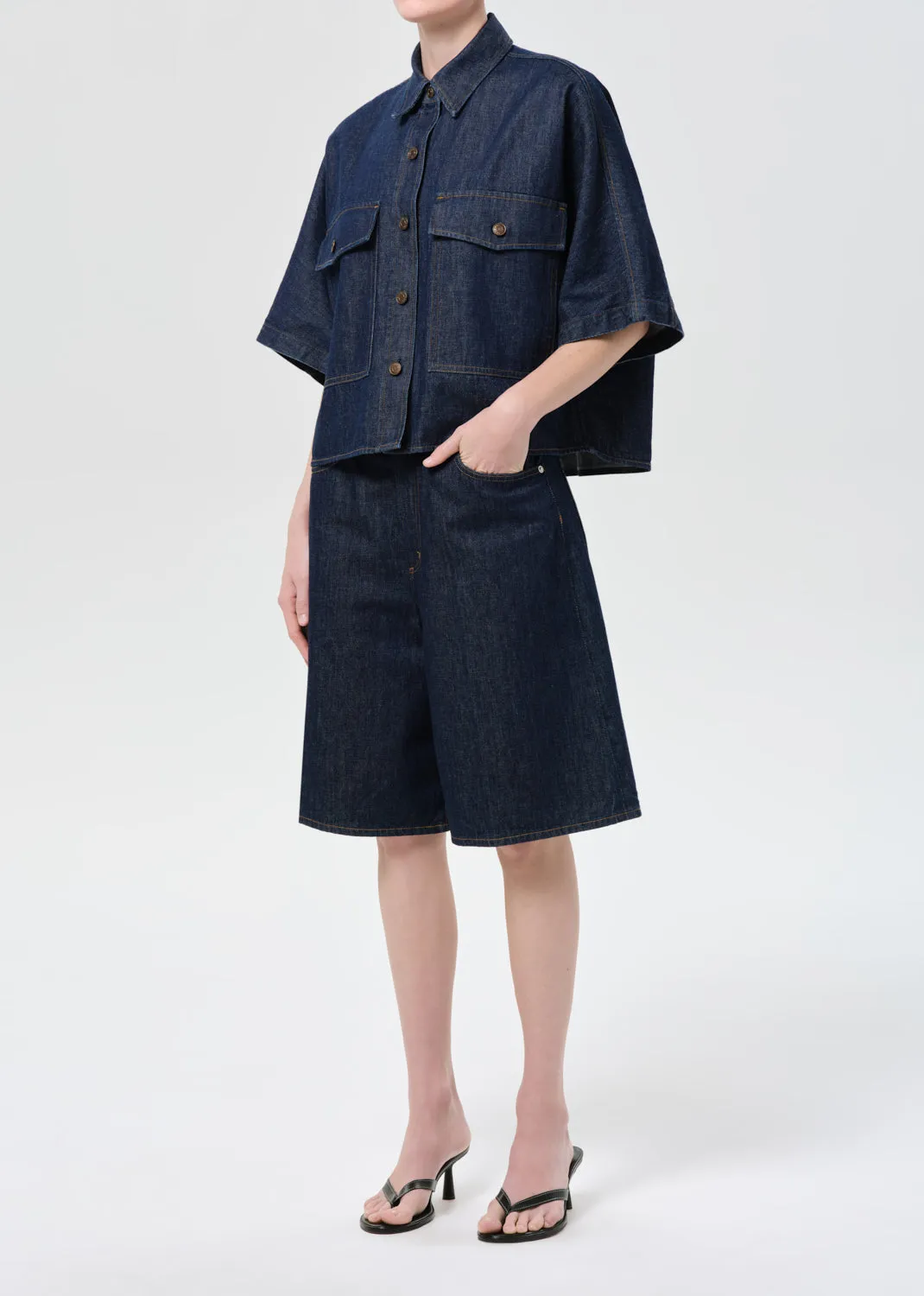 Taron Shirt (Weightless) in Rinse sold by Agolde product image thumbnail 4