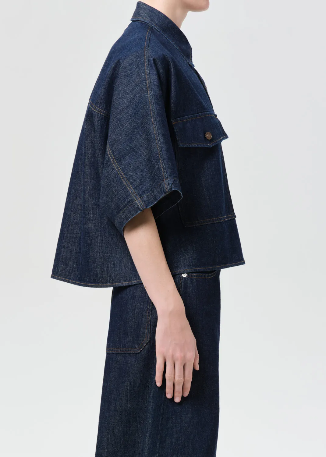 Taron Shirt (Weightless) in Rinse sold by Agolde product image thumbnail 3