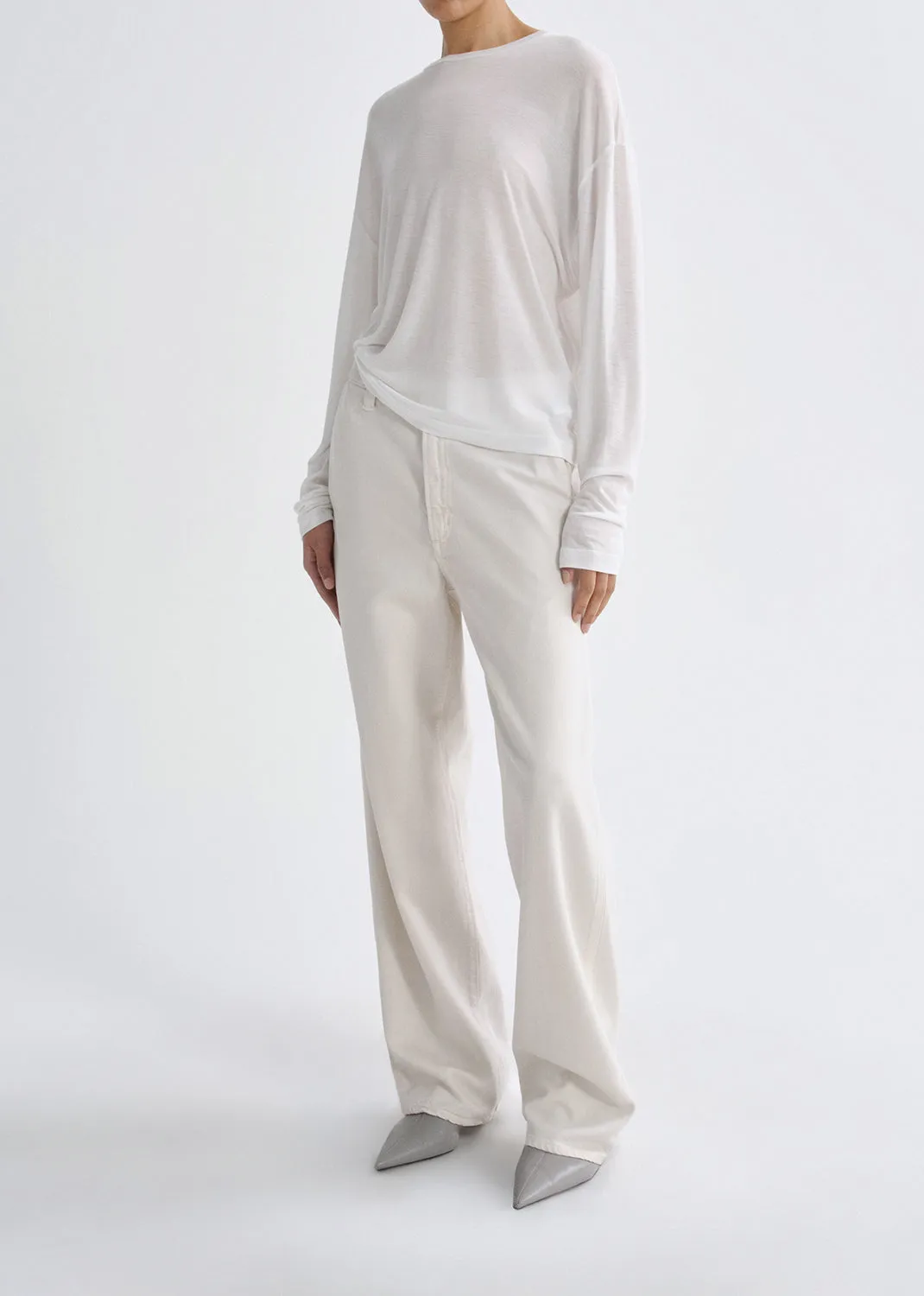 Lyndon Pant (Flyweight) in Bone sold by Agolde product image thumbnail 4