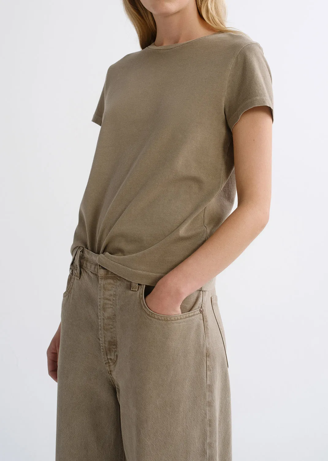Long Line Adine Tee in Trail sold by Agolde product image thumbnail 4