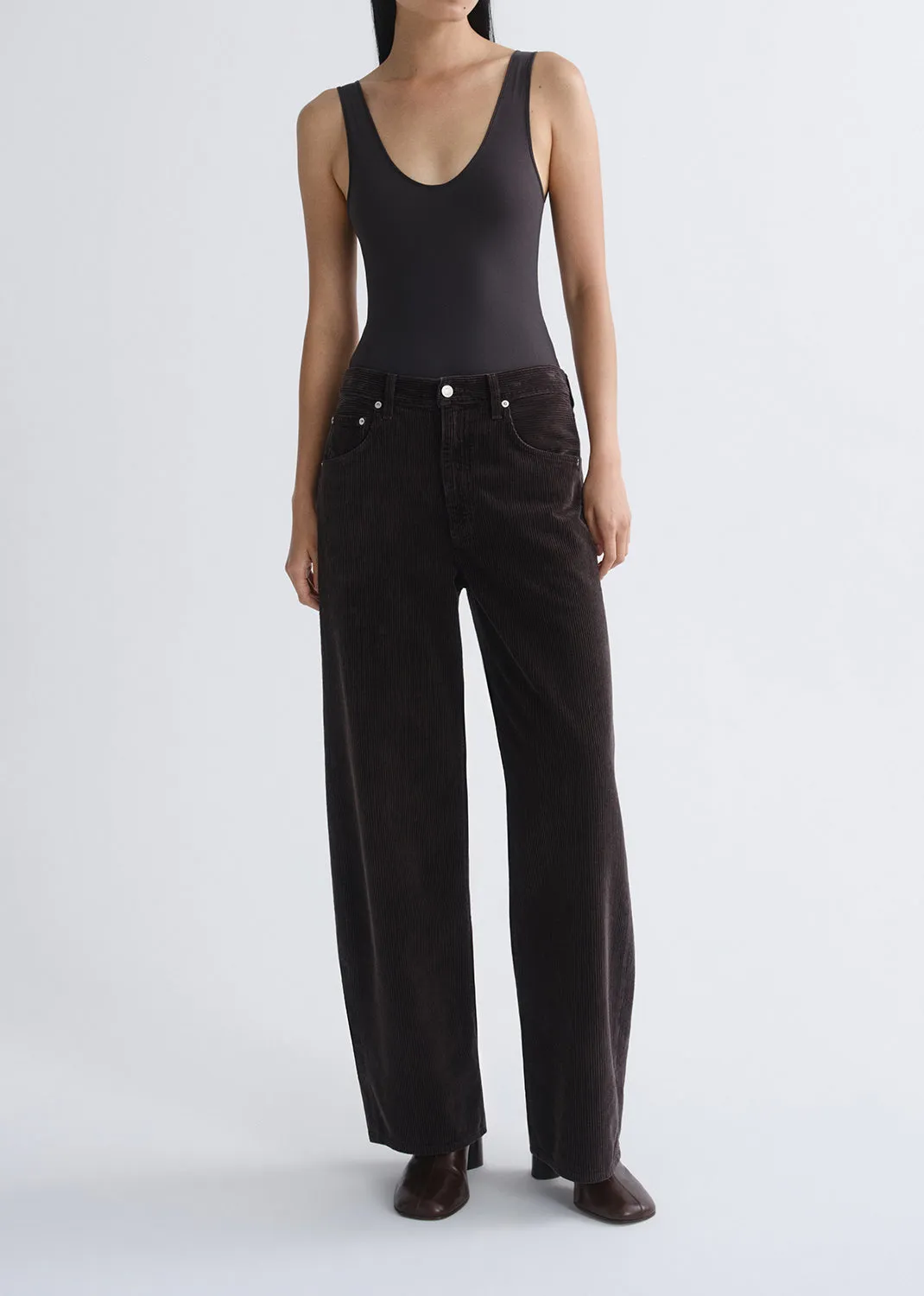 Tora Bodysuit in Carob sold by Agolde product image thumbnail 2