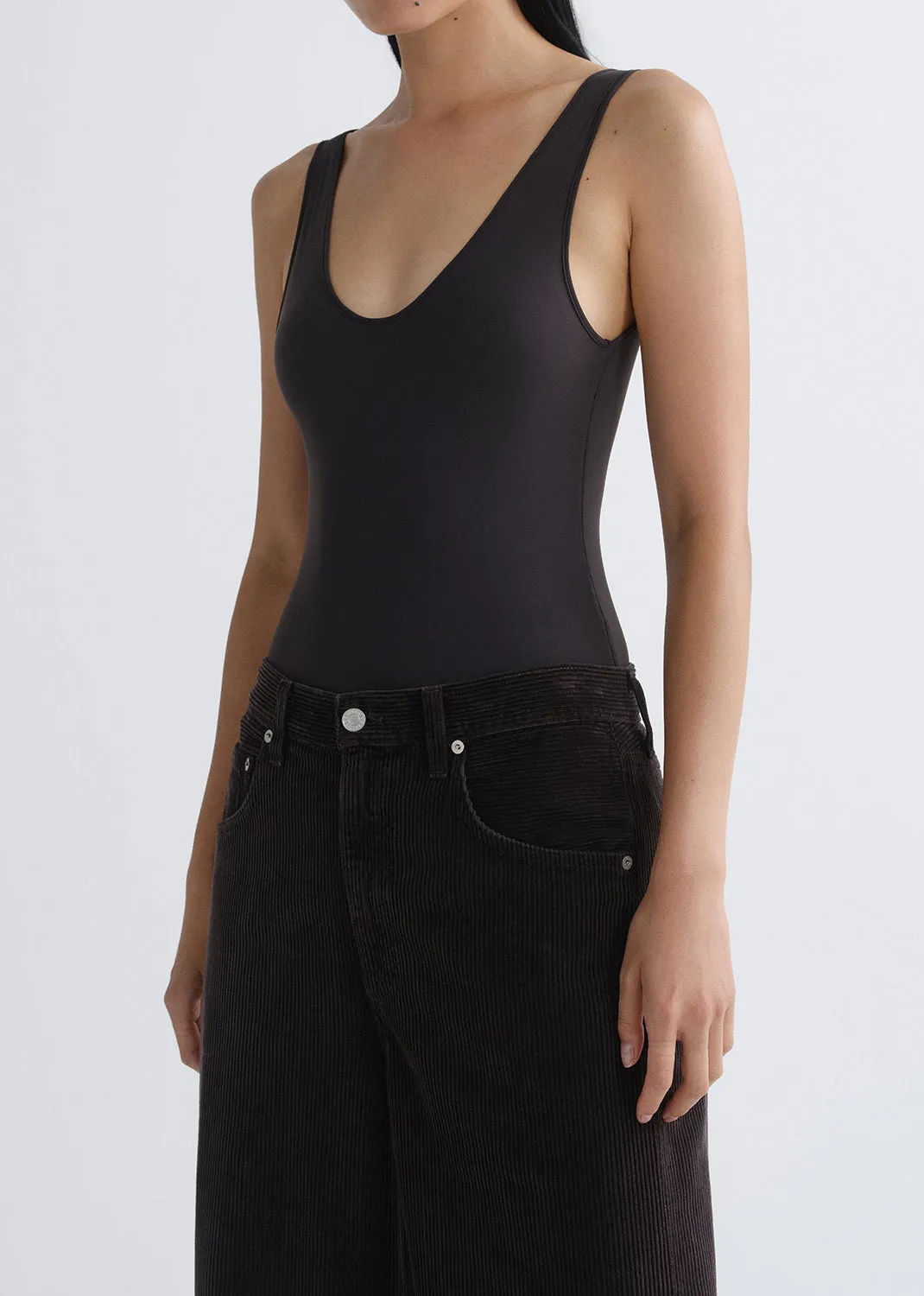 Tora Bodysuit in Carob sold by Agolde