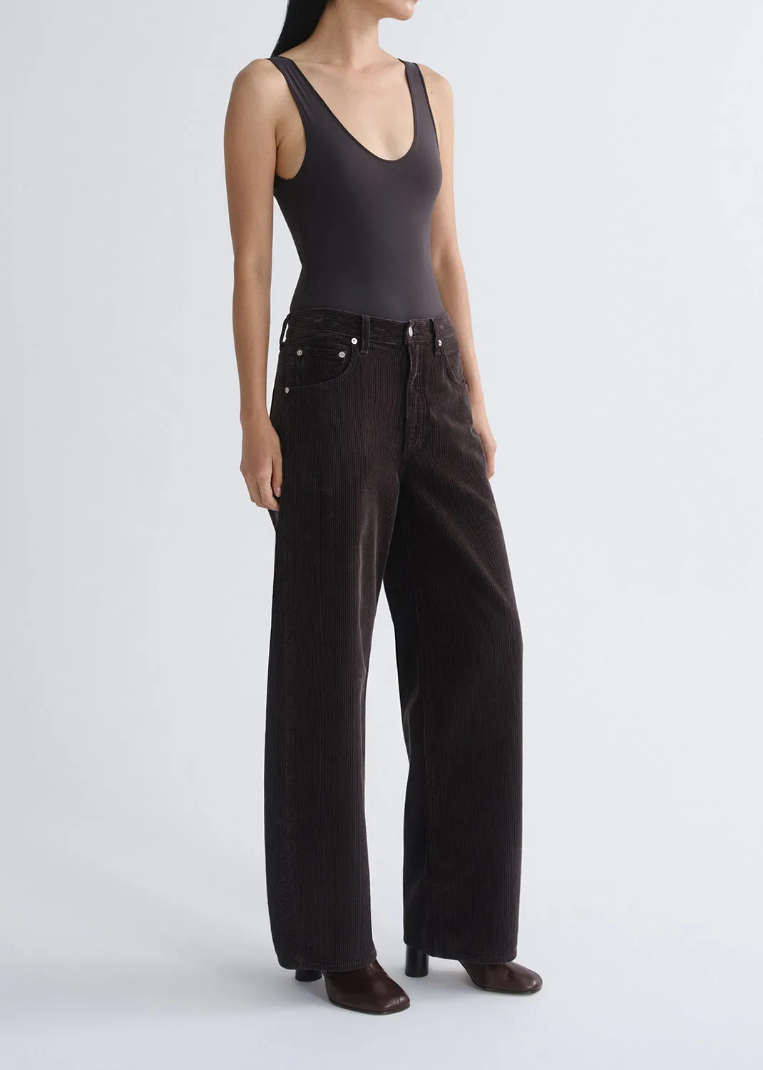 Tora Bodysuit in Carob sold by Agolde product image thumbnail 5