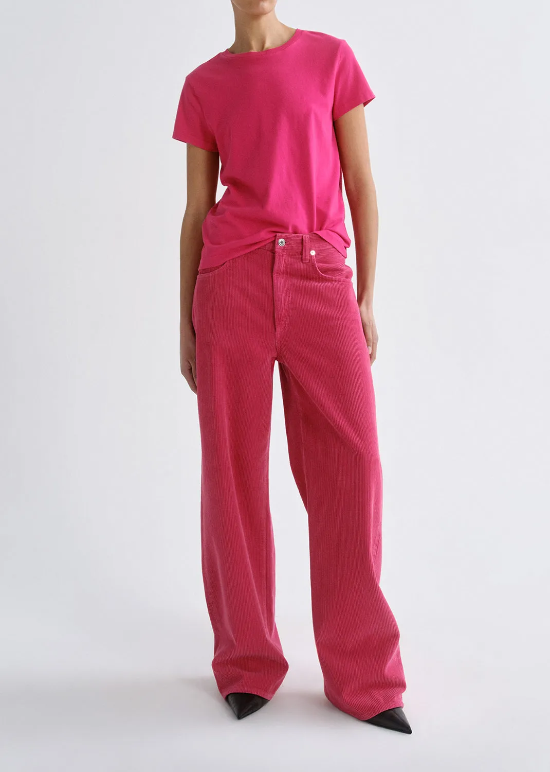 Long Line Adine Tee in Cerise sold by Agolde product image thumbnail 2