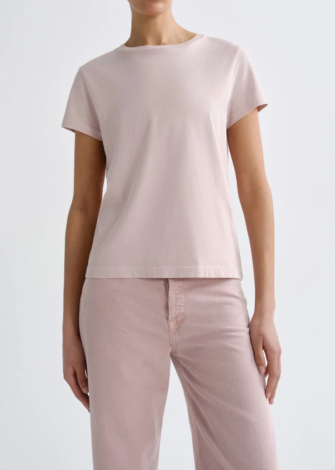 Long Line Adine Tee in Wallflower sold by Agolde