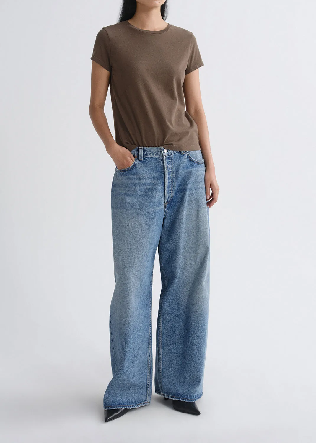 Long Line Adine Tee in Uniform sold by Agolde product image thumbnail 2