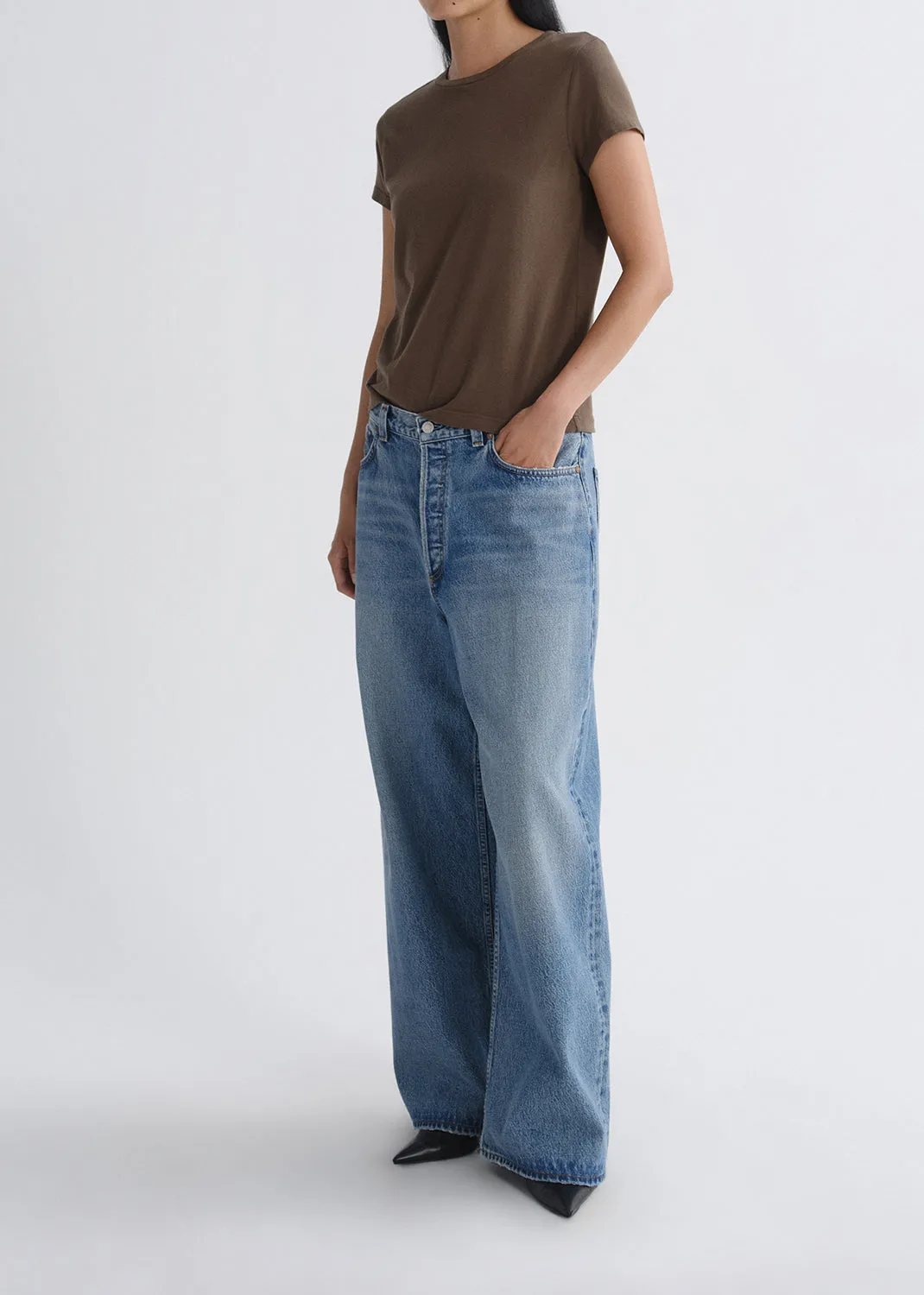 Long Line Adine Tee in Uniform sold by Agolde product image thumbnail 5