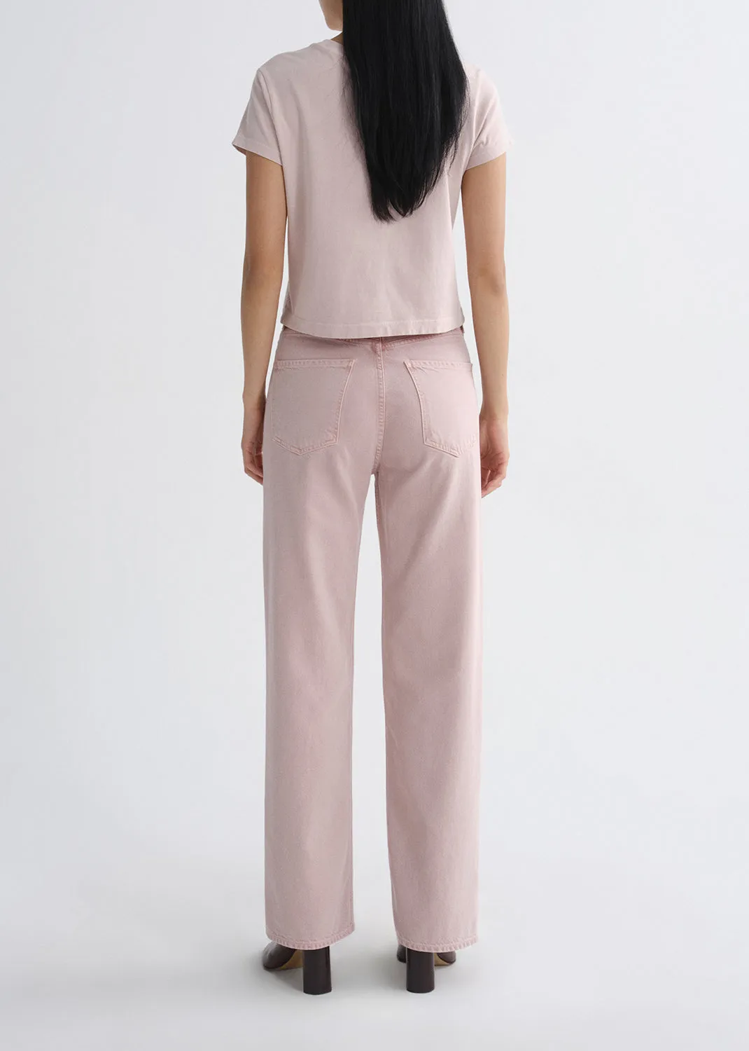 Adine Shrunken Tee in Wallflower sold by Agolde product image thumbnail 3
