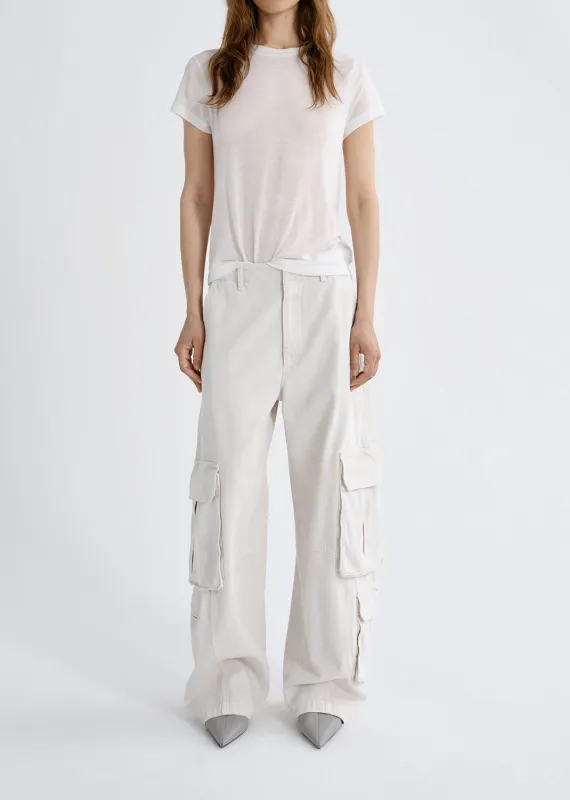 Ambika Utility Pant (Flyweight) in Bone made by Agolde