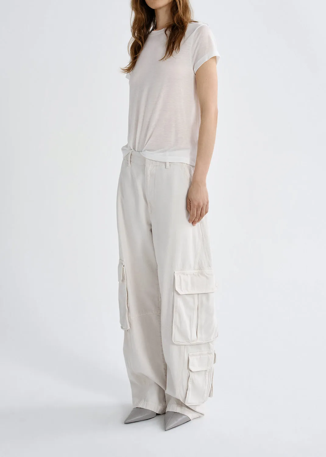 Ambika Utility Pant (Flyweight) in Bone sold by Agolde product image thumbnail 4