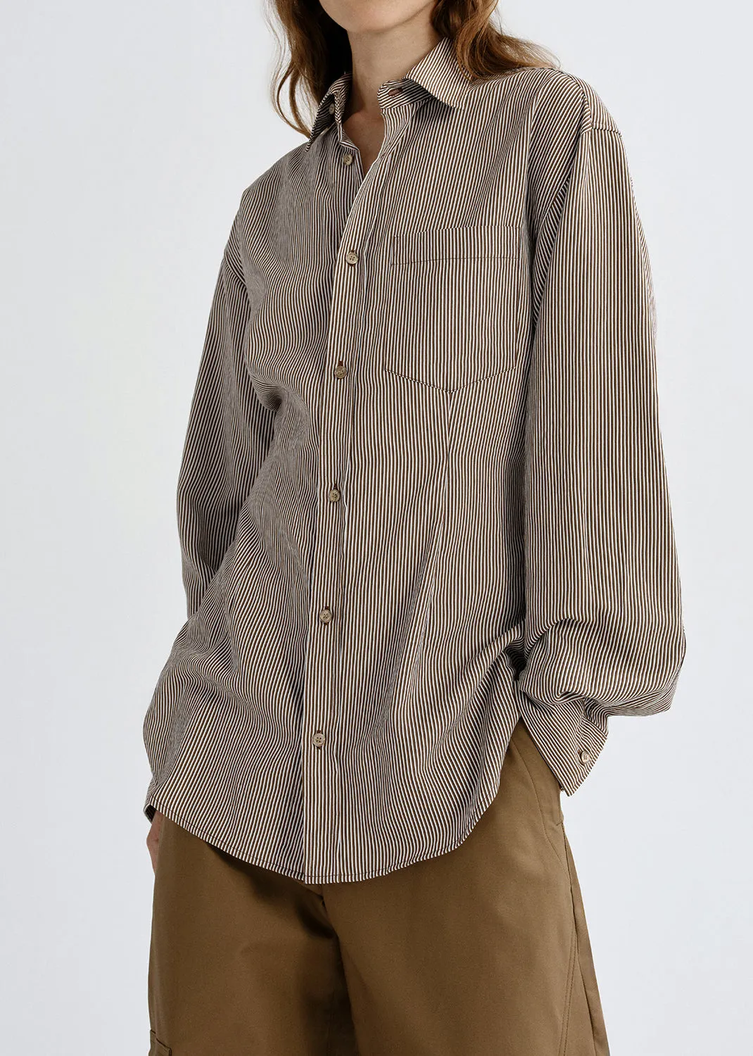 Cinch Shirt in Jakarta Stripe sold by Agolde