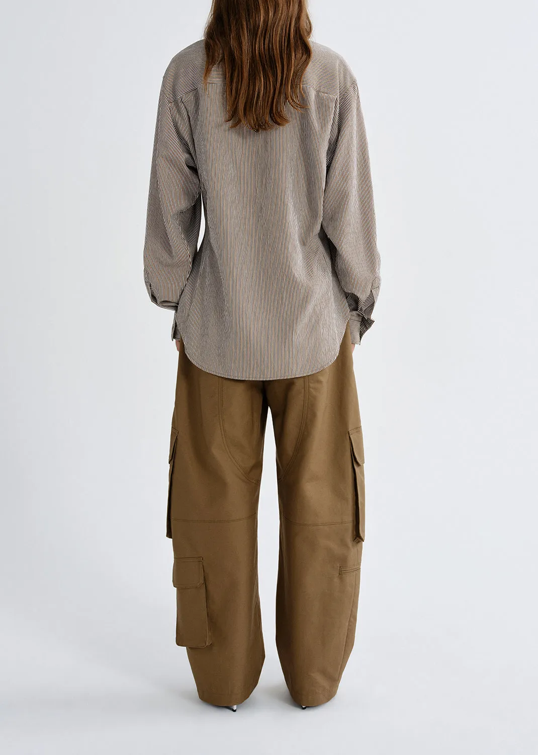 Cinch Shirt in Jakarta Stripe sold by Agolde product image thumbnail 4