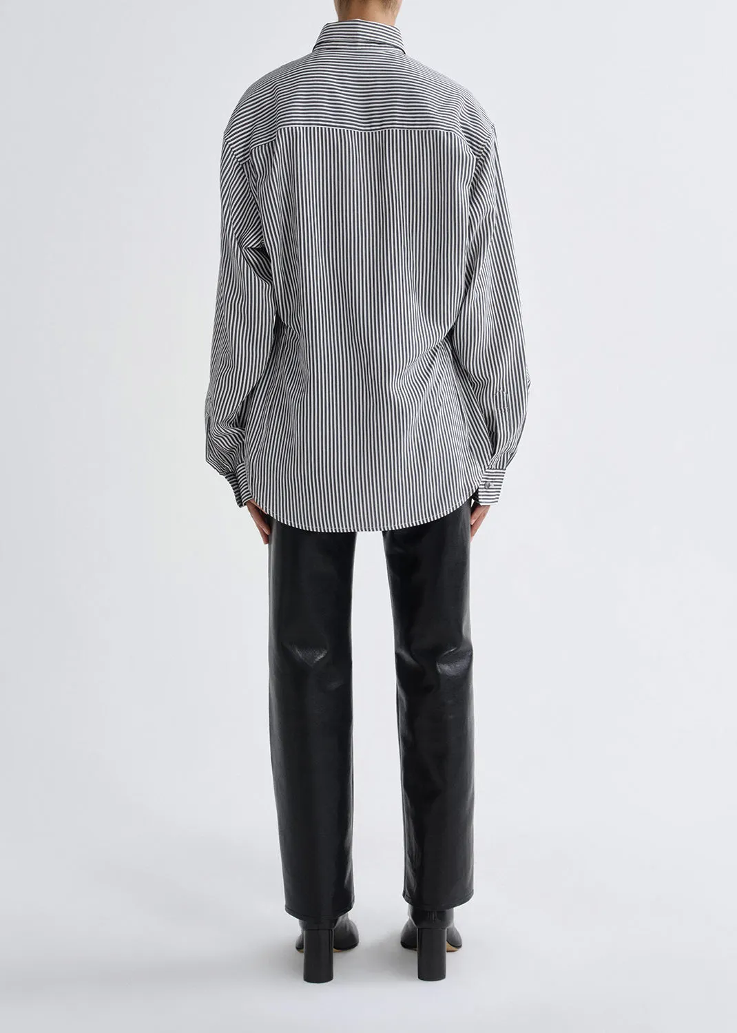 Cinch Shirt in Solene Stripe sold by Agolde product image thumbnail 4