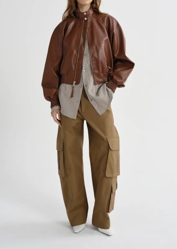 Nova Bomber Jacket in Palisander made by Agolde