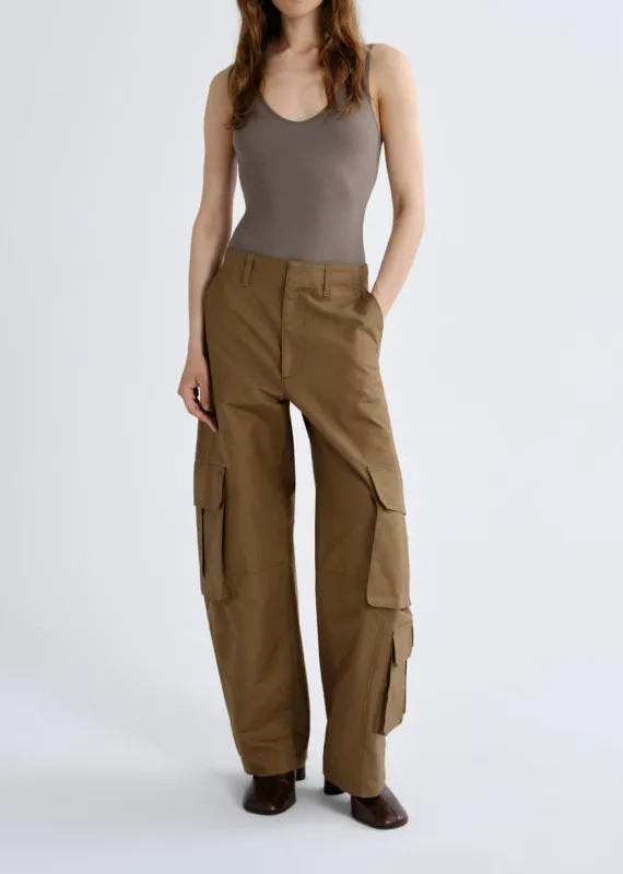 Ambika Utility Pant in Toffee made by Agolde