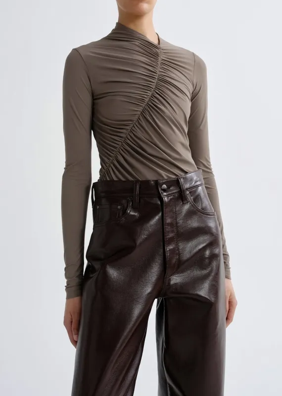Lupin Bodysuit in Mink made by Agolde