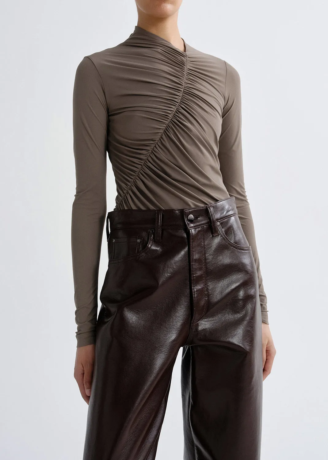 Lupin Bodysuit in Mink sold by Agolde