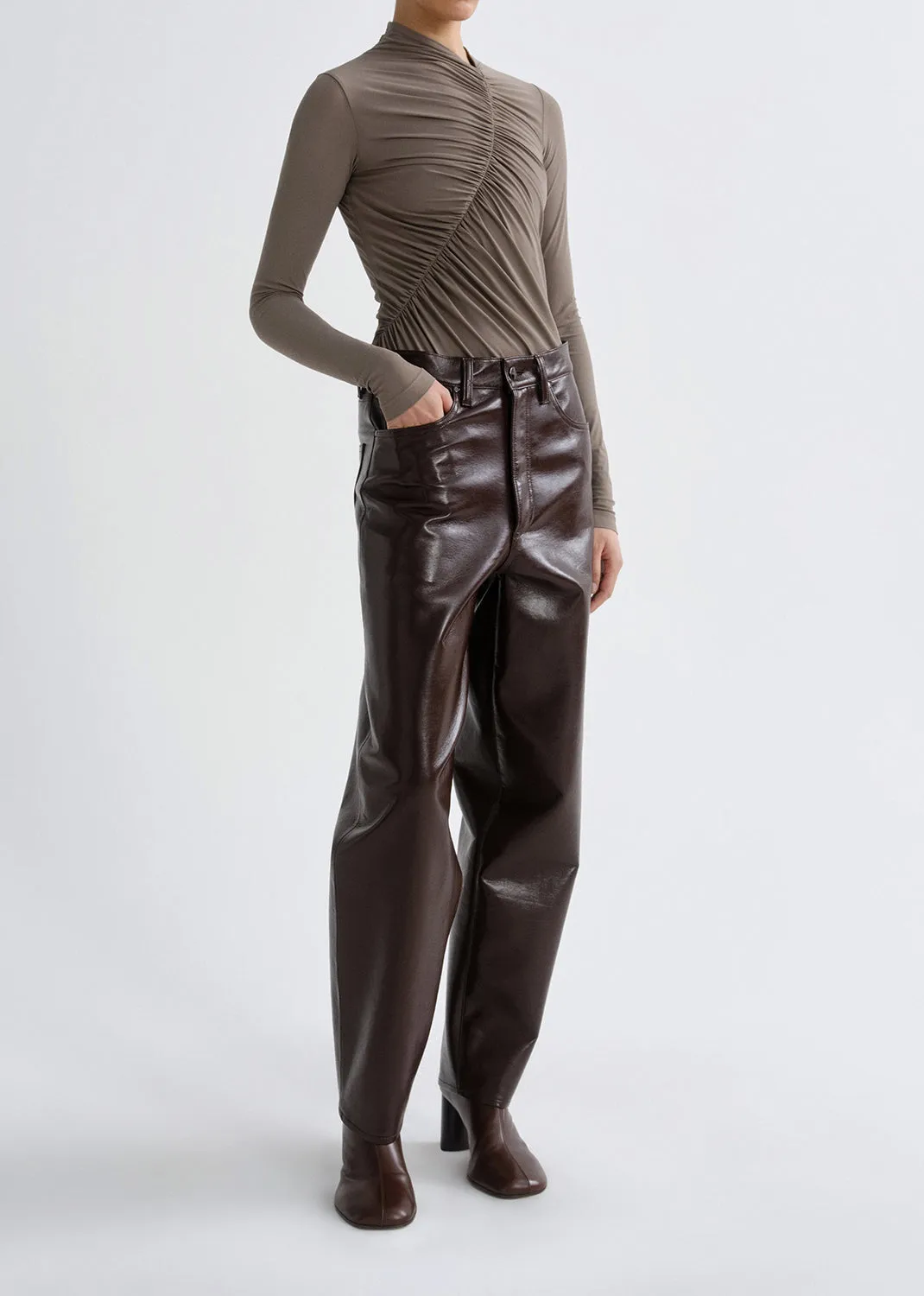 Lupin Bodysuit in Mink sold by Agolde product image thumbnail 5