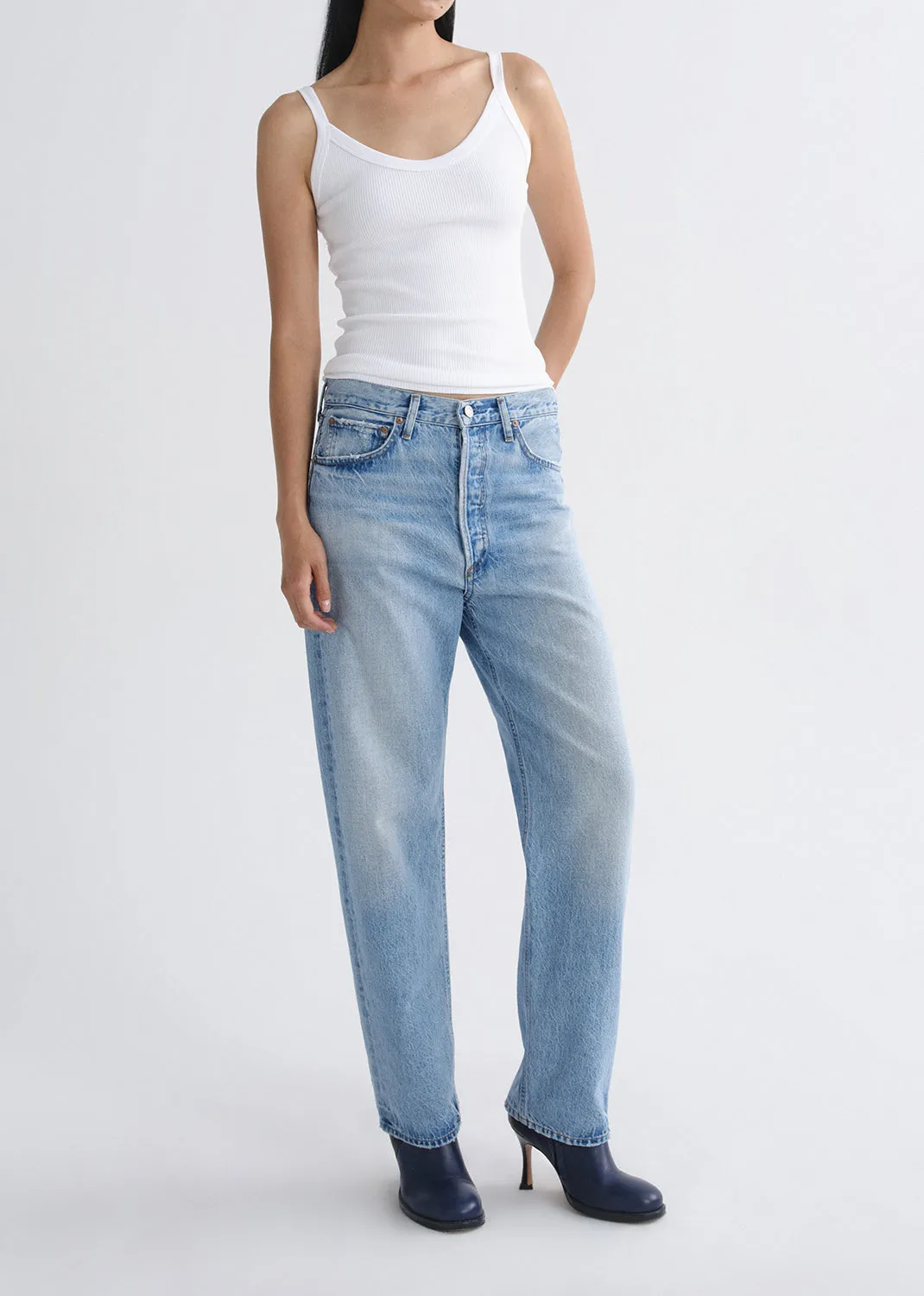 90's Jean Mid Rise Straight (Weightless) in Stream sold by Agolde product image thumbnail 4
