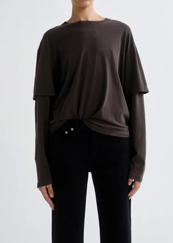 Lois Tee in Forge made by Agolde